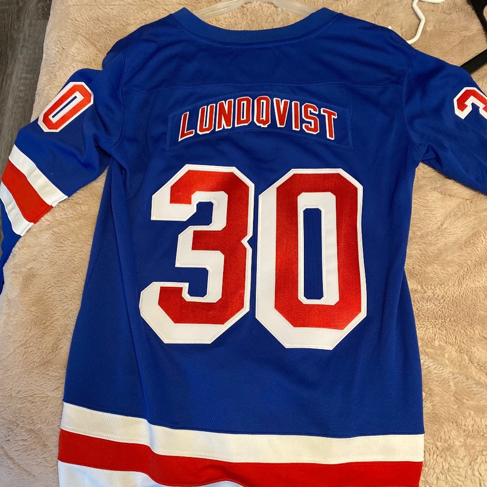 Henrik Lundqvist Long Sleeve Rangers Jersey